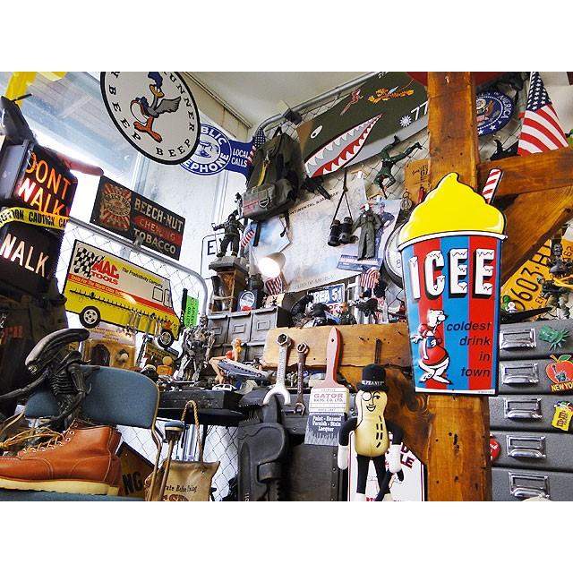 ICEE　アイシーフローズンカップ　エンボスティンサイン　（イエロー）　■　アメリカン雑貨　アメリカ雑貨 |  | 04