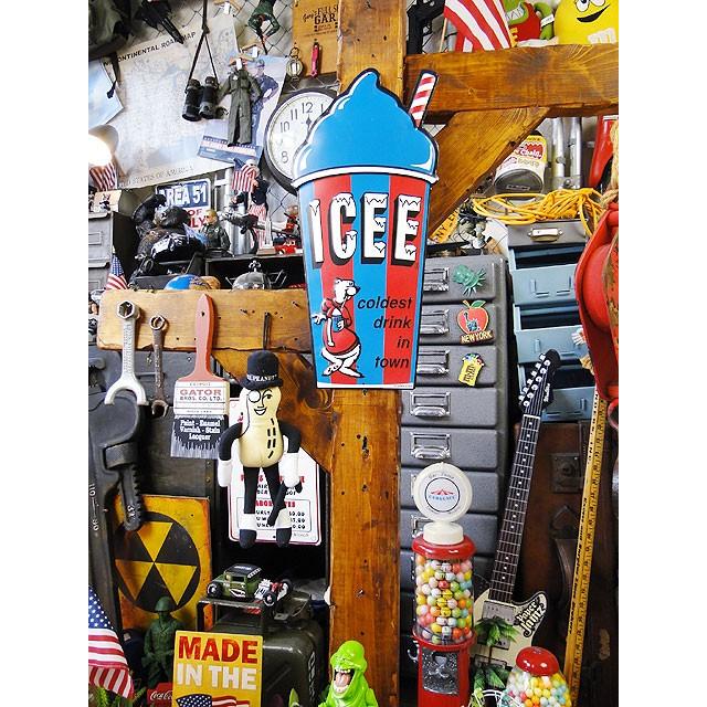 ICEE　アイシーフローズンカップ　エンボスティンサイン　（ブルー）　■　アメリカン雑貨　アメリカ雑貨 |  | 03