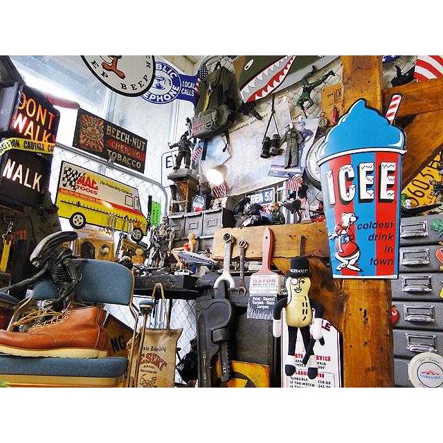 ICEE　アイシーフローズンカップ　エンボスティンサイン　（ブルー）　■　アメリカン雑貨　アメリカ雑貨 |  | 04