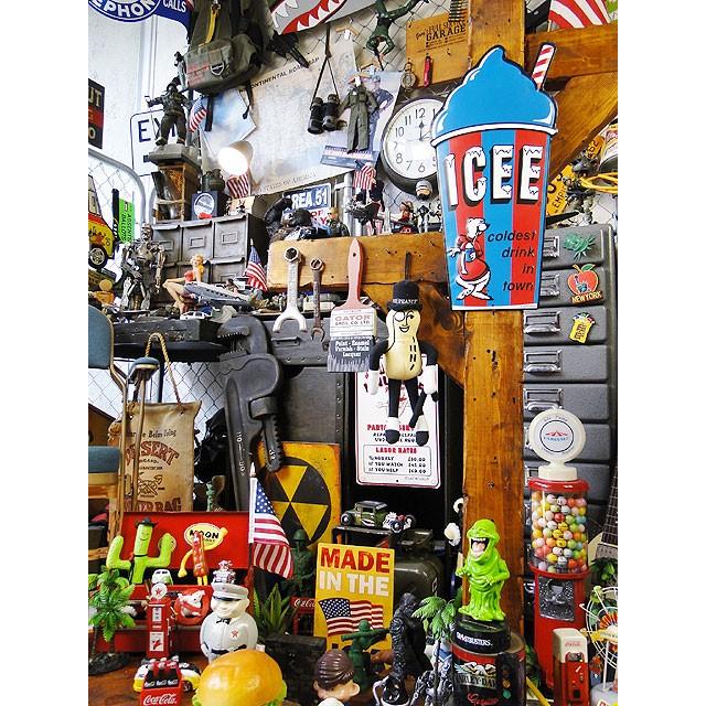 ICEE　アイシーフローズンカップ　エンボスティンサイン　（ブルー）　■　アメリカン雑貨　アメリカ雑貨 |  | 05