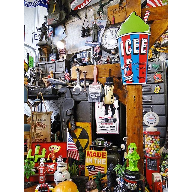 ICEE　アイシーフローズンカップ　エンボスティンサイン　（グリーン）　■　アメリカン雑貨　アメリカ雑貨 |  | 05