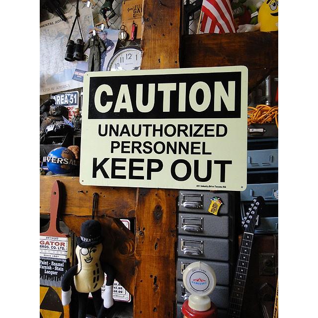 アメリカの蓄光警告サイン　（関係者以外立ち入り禁止）　■　アメリカン雑貨　アメリカ雑貨 |  | 05