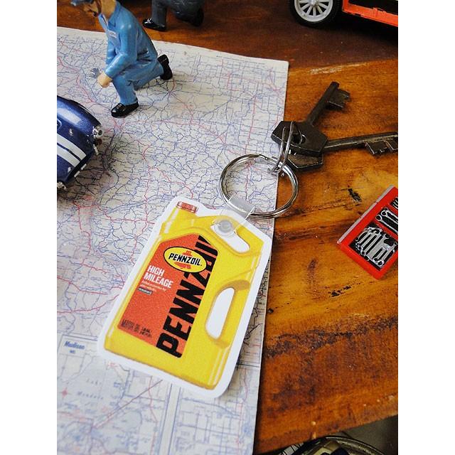 ペンズオイル　ラバーキーホルダー ■ アメリカン雑貨 アメリカ雑貨 キーリング | 