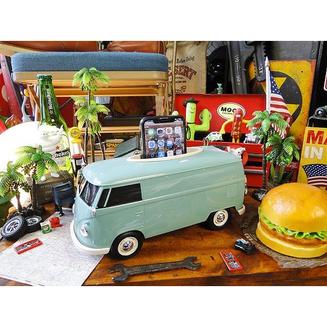 ワーゲンバス　ティッシュボックス　（ミントグリーン）　■　アメリカン雑貨　アメリカ雑貨 |  | 08