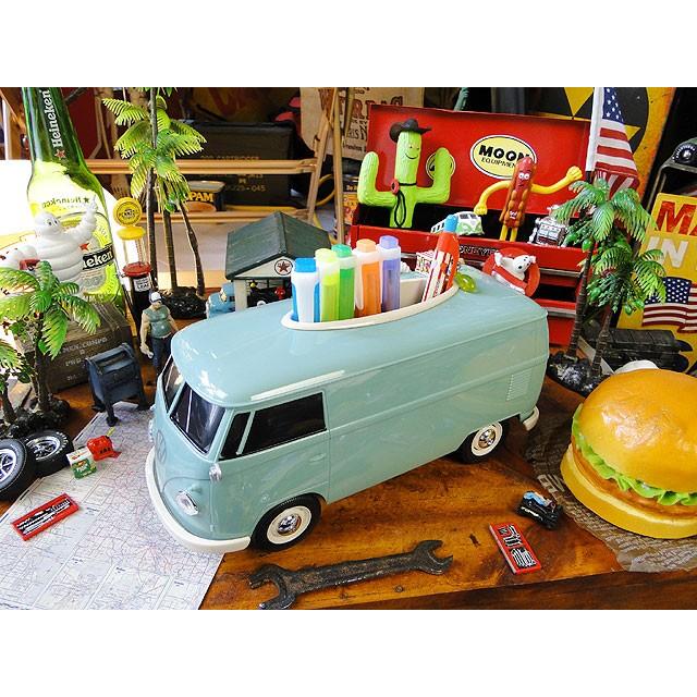 ワーゲンバス　ティッシュボックス　（ミントグリーン）　■　アメリカン雑貨　アメリカ雑貨 |  | 09