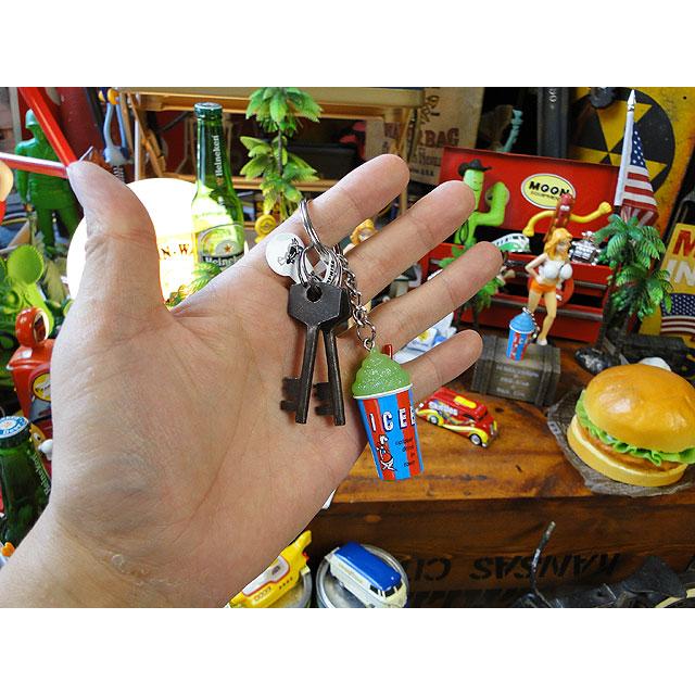 アメリカ雑貨　キーホルダー 楽天市場】アドバタイジング ラバー キーホルダー キーリング