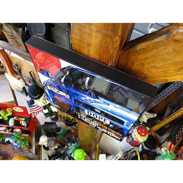 ニッサン　スカイラインGT-R R34　ポップアートフレーム■ アメリカン雑貨 アメリカ雑貨  パネル ポスター |  | 02