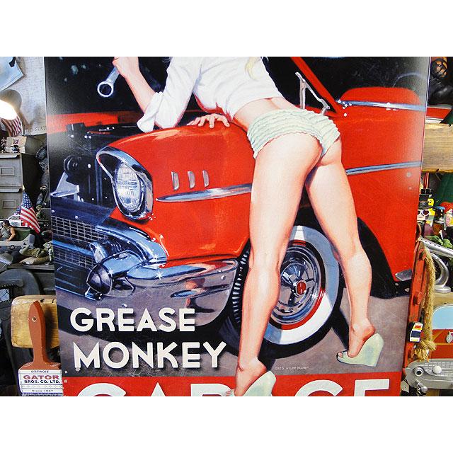 ド迫力！特大サイズ看板 グリースモンキーガレージ　U.S.ヘヴィースチールサイン XXLサイズ ■ アメリカン雑貨 |  | 03