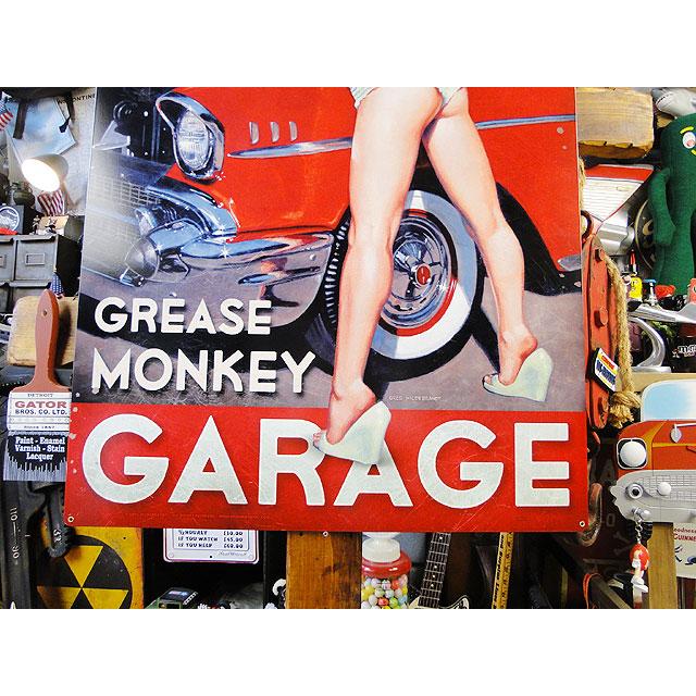 ド迫力！特大サイズ看板 グリースモンキーガレージ　U.S.ヘヴィースチールサイン XXLサイズ ■ アメリカン雑貨 |  | 04