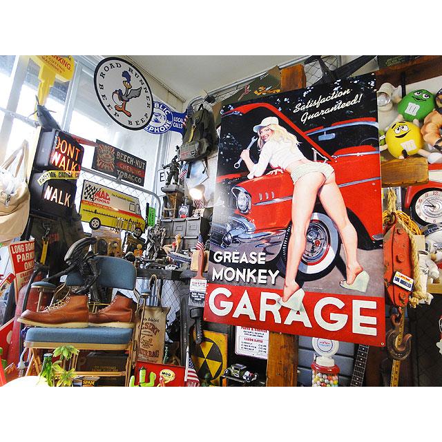 ド迫力！特大サイズ看板 グリースモンキーガレージ　U.S.ヘヴィースチールサイン XXLサイズ ■ アメリカン雑貨 |  | 06