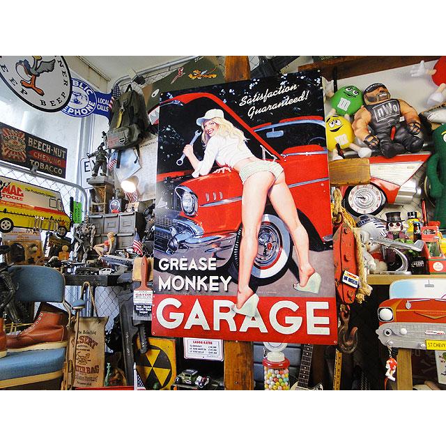 ド迫力！特大サイズ看板 グリースモンキーガレージ　U.S.ヘヴィースチールサイン XXLサイズ ■ アメリカン雑貨 |  | 08