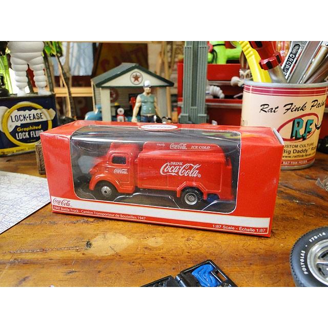絶品コカ・コーラ ボトルトラックのミニカー 87スケール（1947年モデル アメリカン雑貨 アメリカ雑貨 レッド）  coke ミニカー 