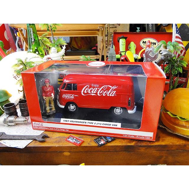 コカ・コーラ　1963年　フォルクス・ワーゲン　タイプ2　カーゴバン　ダイキャストミニカー　1/24　（デリバリースタッフのフィギュア付） | Coca Cola | 11