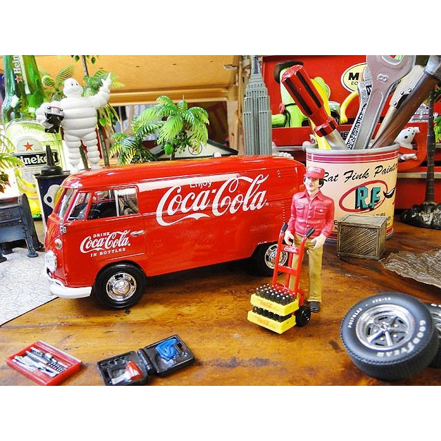 コカ・コーラ　1963年　フォルクス・ワーゲン　タイプ2　カーゴバン　ダイキャストミニカー　1/24　（デリバリースタッフのフィギュア付） | Coca Cola | 03
