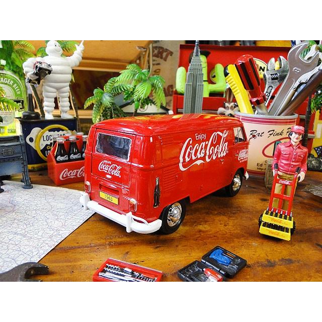 コカ・コーラ　1963年　フォルクス・ワーゲン　タイプ2　カーゴバン　ダイキャストミニカー　1/24　（デリバリースタッフのフィギュア付） | Coca Cola | 07