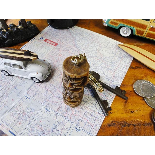 ハワイの神様ティキ　レジン製キーホルダー　（マネー）　■　アメリカン雑貨　アメリカ雑貨　キーリング |  | 01