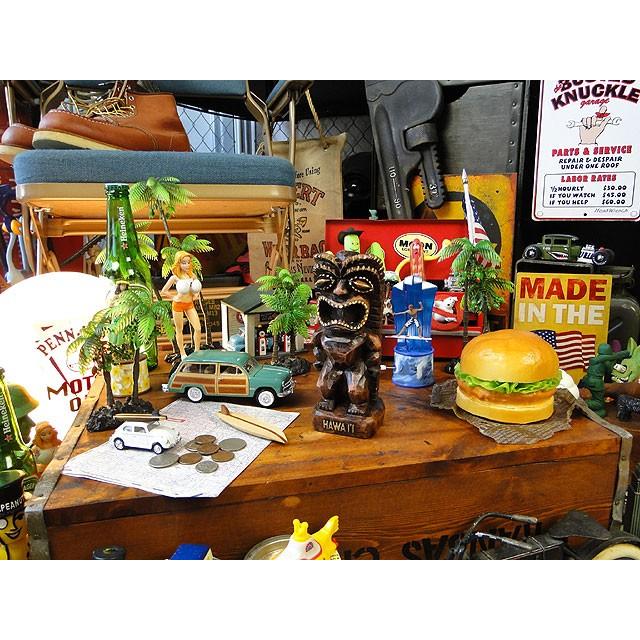 ハワイの神様ティキ レジン製オブジェ Mサイズ （ウィナー/ダーク