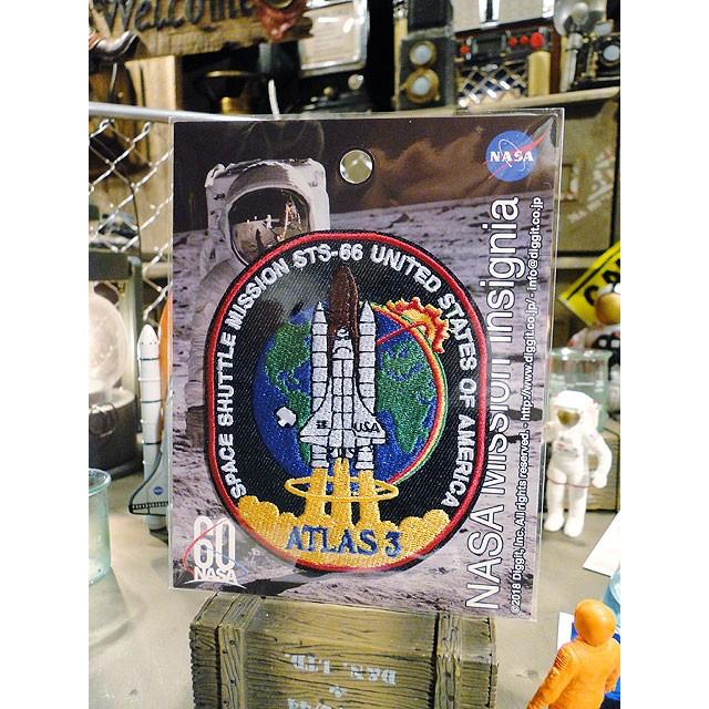 NASAオフィシャルワッペン　（スペースシャトル/アトラス3）　■　アメリカン雑貨　アメリカ雑貨｜candytower