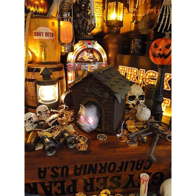 【即納】【在庫あり】センサーで反応して吠える！ムービングブルスカルハウス  ■ パーティー 飾り アメリカ雑貨 ハロウィン |  | 02