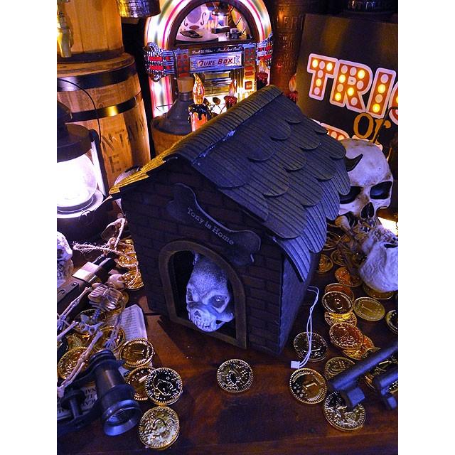 【即納】【在庫あり】センサーで反応して吠える！ムービングブルスカルハウス  ■ パーティー 飾り アメリカ雑貨 ハロウィン |  | 03