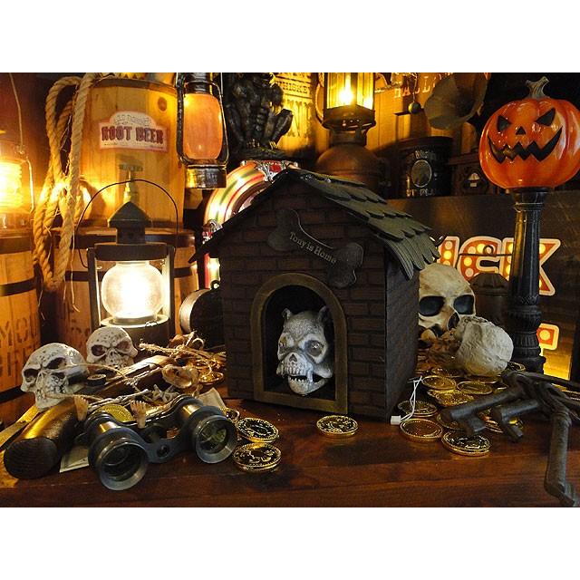 【即納】【在庫あり】センサーで反応して吠える！ムービングブルスカルハウス  ■ パーティー 飾り アメリカ雑貨 ハロウィン |  | 07