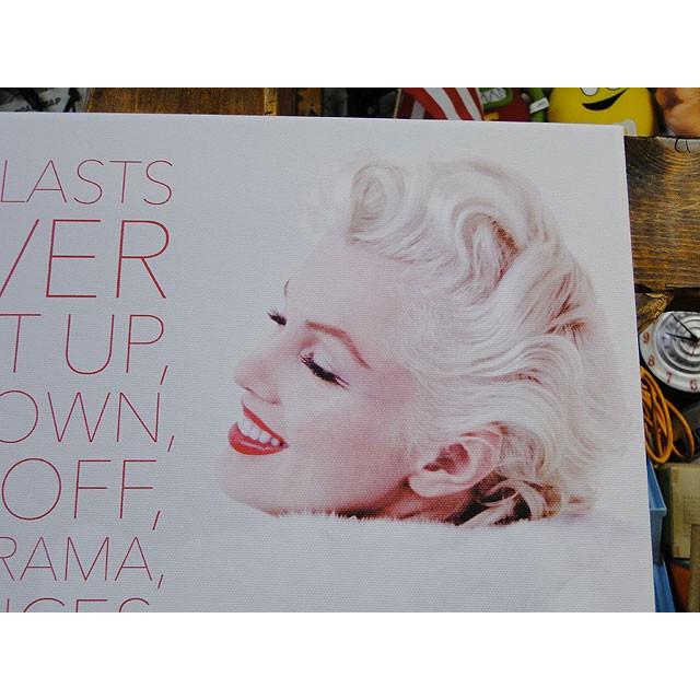 マリリン・モンロー　キャンバスアート　（Nothing　Lasts　Forever）　■　アメリカン雑貨　アメリカ雑貨　ポスター |  | 02