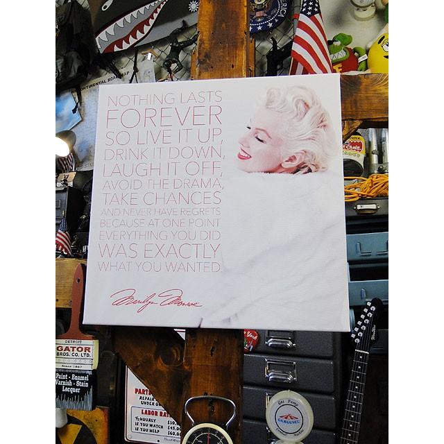 マリリン・モンロー　キャンバスアート　（Nothing　Lasts　Forever）　■　アメリカン雑貨　アメリカ雑貨　ポスター |  | 07
