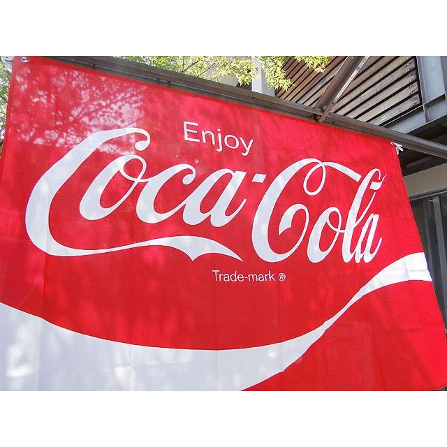 コカ・コーラ　ストアフラッグ　（ロゴ）　■ アメリカン雑貨 アメリカ雑貨　coke　旗 | Coca Cola | 01