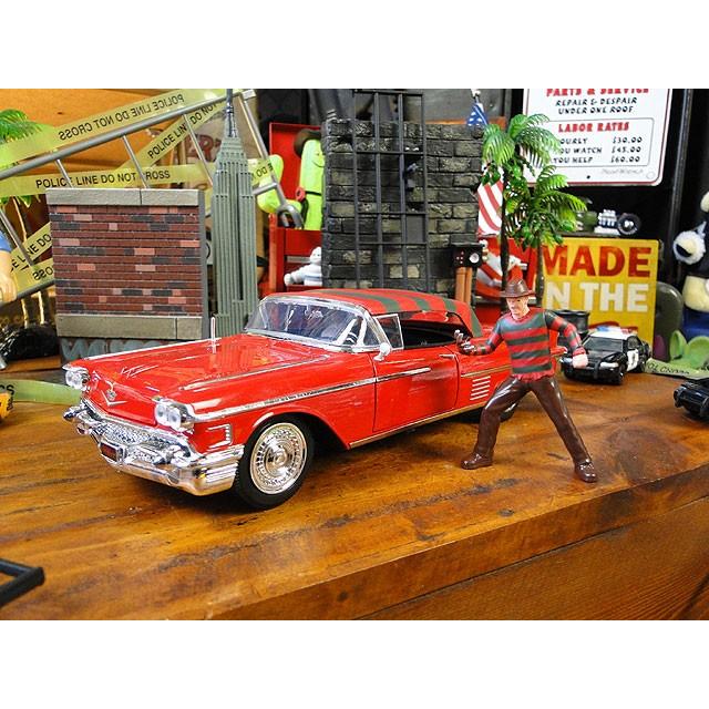 キャデラック 1958フレディ・クルーガーフイギュア付（エルム街の悪夢） 映画 エルム街の悪夢 フレディ・クルーガー仕様 1958年