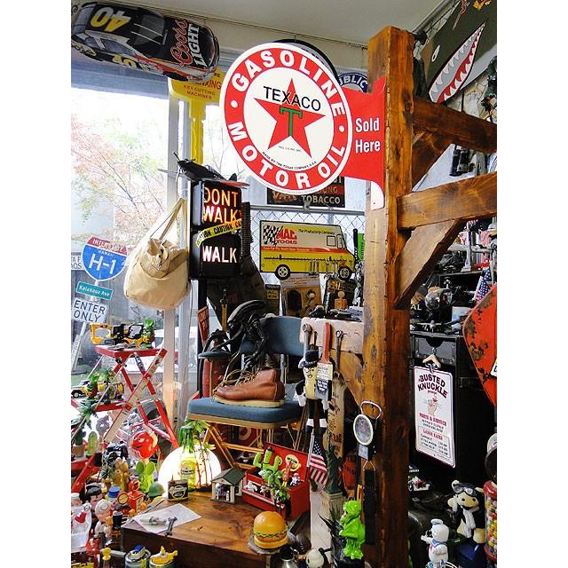 テキサコ　サイド看板　（両面プリント）　■ アメリカン雑貨 アメリカ雑貨　ティンサイン　ティンプレート |  | 05