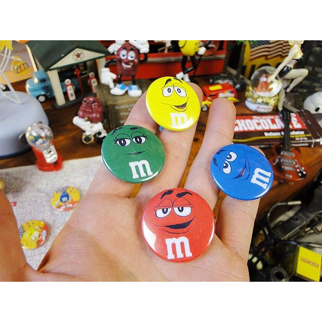 m&m's缶バッジ　Sサイズ　（4色セット/フェイス）　■　アメリカン雑貨　アメリカ雑貨 |  | 02