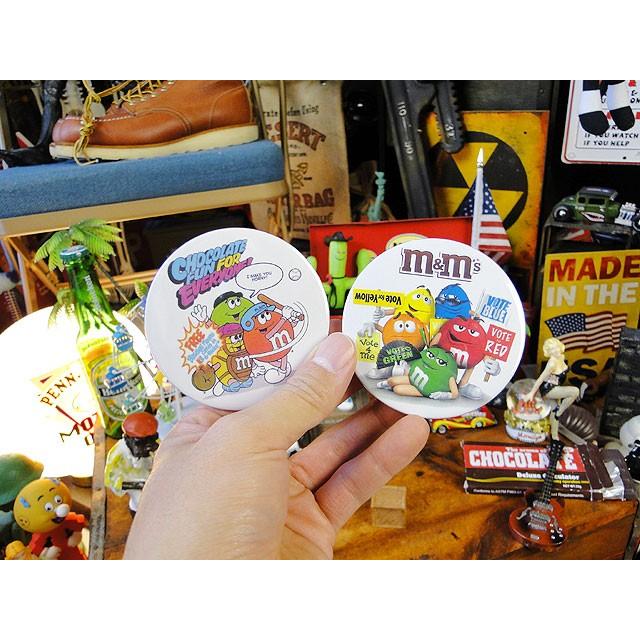 m&m's缶バッジ　Lサイズ　（2種セット）　■　アメリカン雑貨　アメリカ雑貨 |  | 02