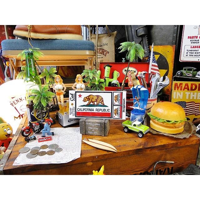 カリフォルニアステッカー　（カリフォルニア州旗3Pセット）　■　アメリカン雑貨　アメリカ雑貨　シール　デカール 爆買 |  | 02