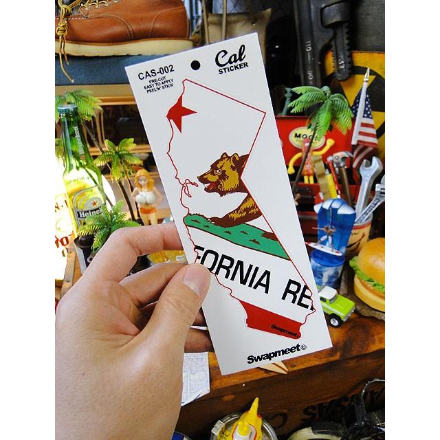 カリフォルニアステッカー　（カリフォルニア州マップ/ロング）　■ アメリカン雑貨 アメリカ雑貨　デカール　シール |  | 03
