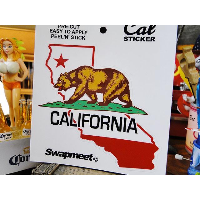 カリフォルニアステッカー　（カリフォルニア州マップ/レギュラー）　■　アメリカン雑貨　アメリカ雑貨　デカール　ステッカー |  | 01