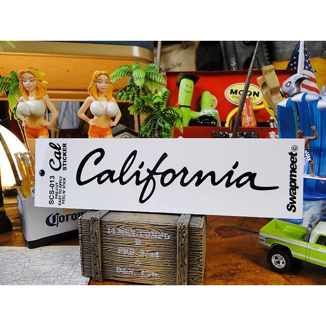 カリフォルニアステッカー　（筆記体ロゴ/ブラック）　■　アメリカン雑貨　アメリカ雑貨　デカール　シール | 
