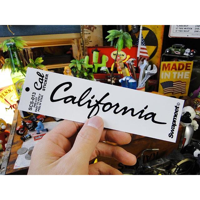 カリフォルニアステッカー　（筆記体ロゴ/ブラック）　■　アメリカン雑貨　アメリカ雑貨　デカール　シール |  | 02