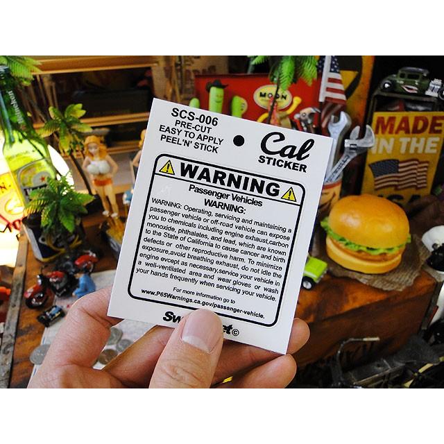 カリフォルニア　ヴィークルステッカー　（ワーニング/スクエア/Sサイズ）　■ アメリカ雑貨 アメリカン雑貨 |  | 02