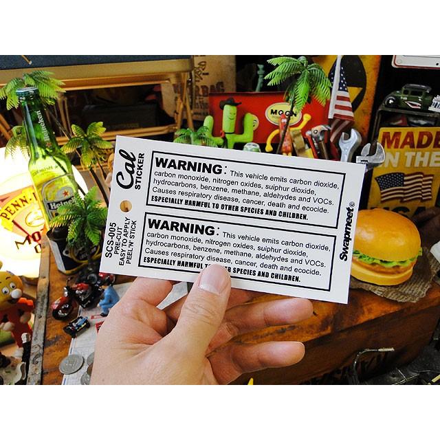 カリフォルニア　ヴィークルステッカー　（ワーニング/レクタングル/2枚組）　■　アメリカン雑貨　アメリカ雑貨 |  | 02