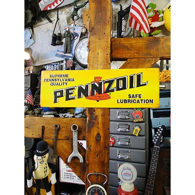 ペンズオイル　エンボスティンサイン　（レクタングル）　■　アメリカン雑貨　アメリカ雑貨　看板 |  | 06