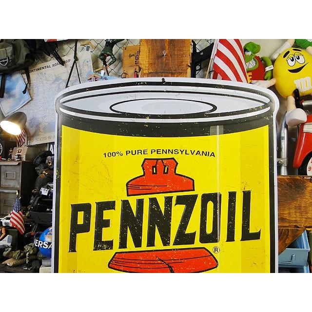 ペンズオイル　オイル缶型エンボスティンサイン ■ アメリカン雑貨 アメリカ雑貨 看板 |  | 01