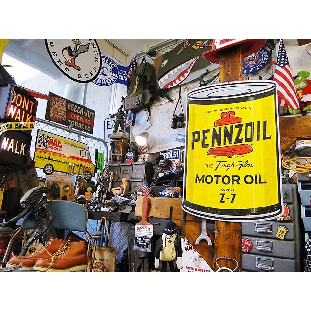 ペンズオイル　オイル缶型エンボスティンサイン ■ アメリカン雑貨 アメリカ雑貨 看板 |  | 04