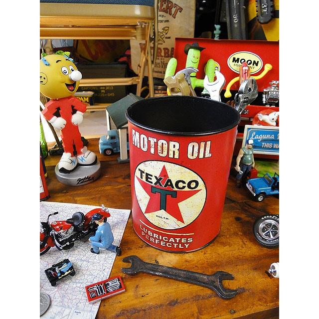 テキサコ オイル缶レプリカ □ アメリカン雑貨 アメリカ雑貨 小物入れ