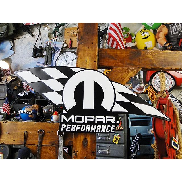 モパー　チェッカーフラッグ　ビッグブリキ看板　（モパーパフォーマンス）　■　アメリカン雑貨　アメリカ雑貨 | 