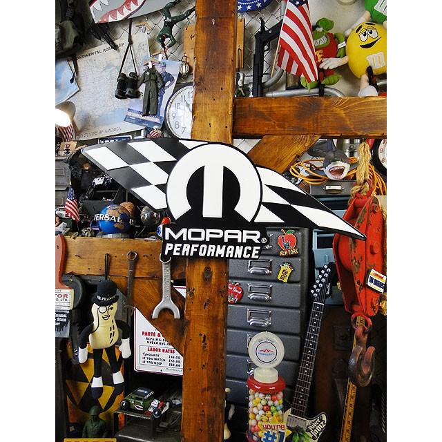 モパー　チェッカーフラッグ　ビッグブリキ看板　（モパーパフォーマンス）　■　アメリカン雑貨　アメリカ雑貨 |  | 04