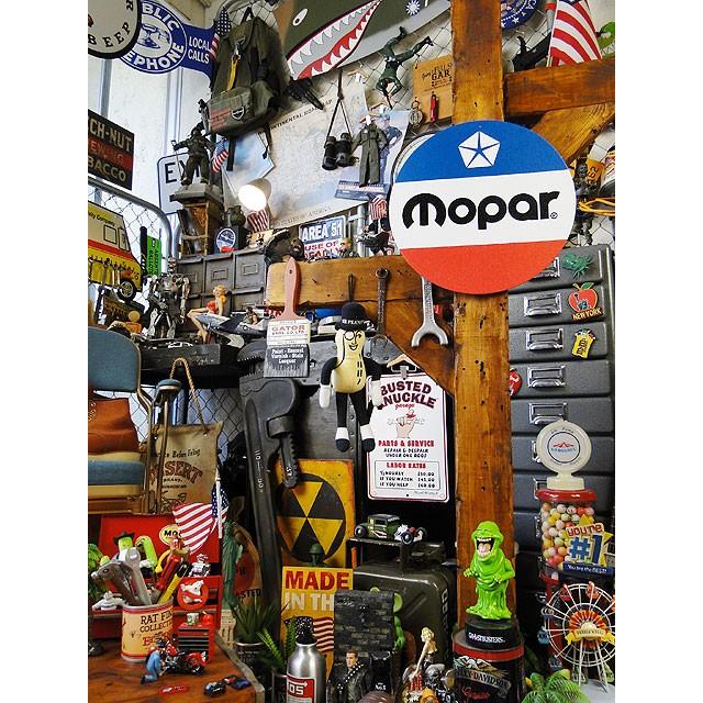 モパー　ラウンド型　ブリキ看板　（トリコロールライン）　■　アメリカン雑貨　アメリカ雑貨 |  | 03