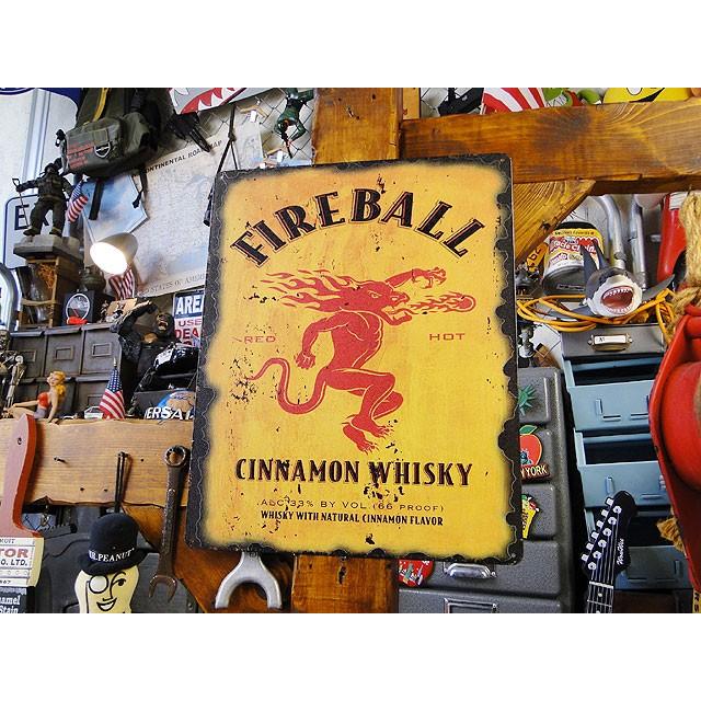 ファイヤーボールウイスキー　ブリキ看板 ■ アメリカン雑貨 アメリカ雑貨 |  | 06