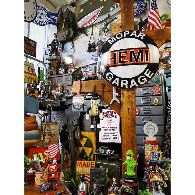 HEMI　モパーガレージ　ドームサイン　■ アメリカン雑貨 アメリカ雑貨 看板 ティンサイン |  | 04