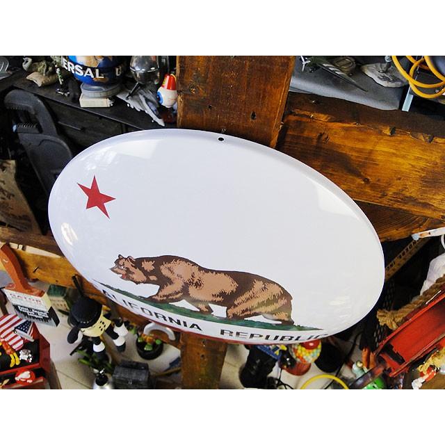 カリフォルニアフラッグ　ドームサイン ■ アメリカン雑貨 アメリカ雑貨 |  | 01