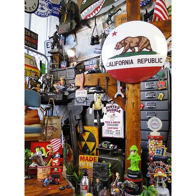 カリフォルニアフラッグ　ドームサイン ■ アメリカン雑貨 アメリカ雑貨 |  | 04